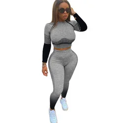 MD-20122231   Hot Seller Winter Two Piece Jogger Set Women Fashion Clothing 2020 Casual Print 2 Piece Outfit Set Woman Clothing
