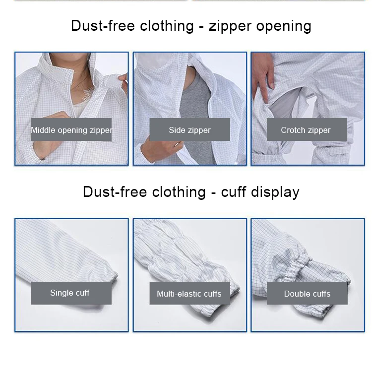 Antistatic ESD Fire Retardant Coverall Polyester Safety Rain Needle Labcoat Finger Cotton Lab Desktop Anti-static Coating