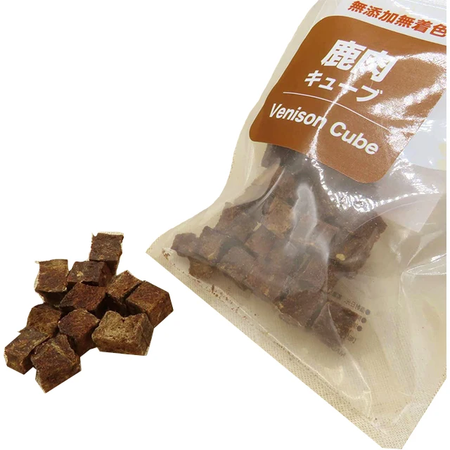 Hot sale baking dog food treats meat venison cube from Japan