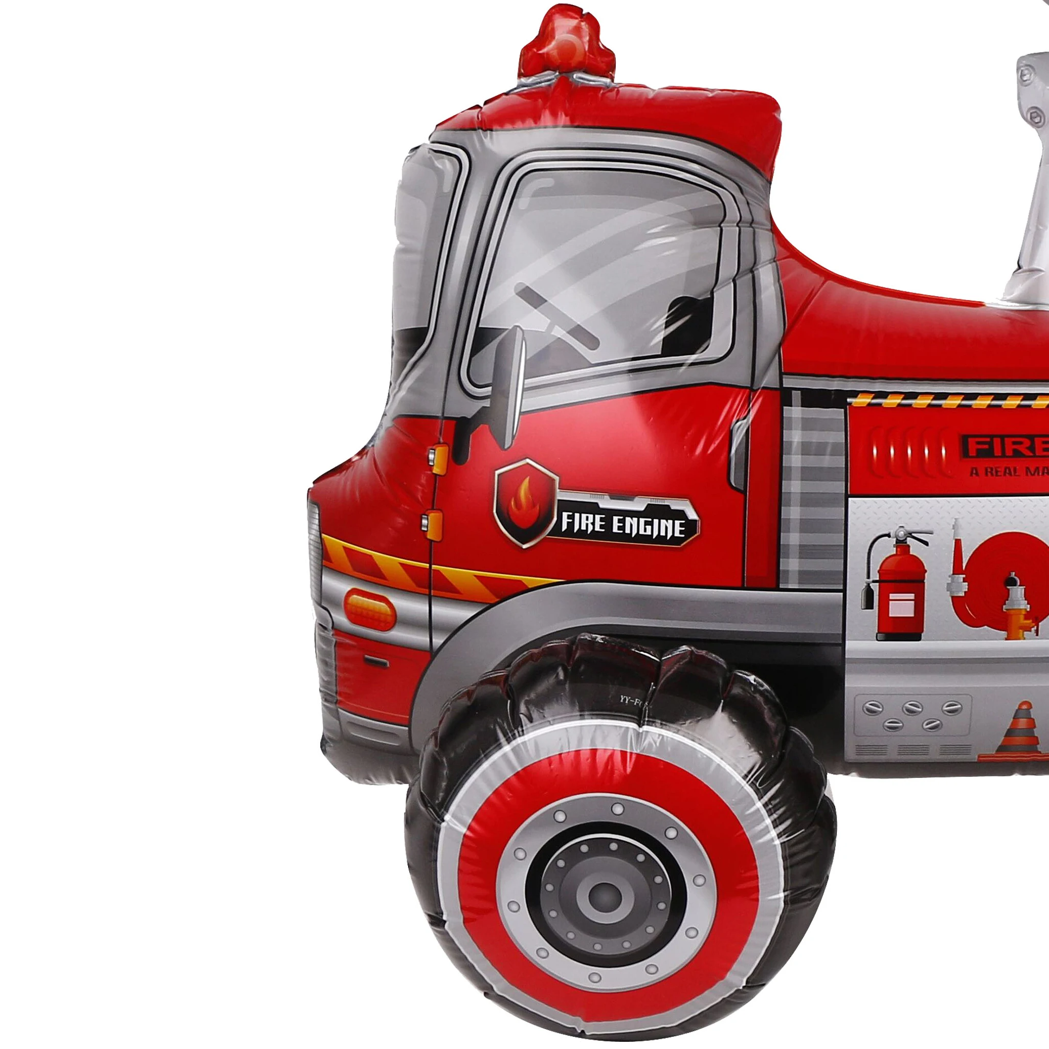 Kids Gift Toy Oem Helium Balloon Fire Trucks Shape Big Globos Para Fiesta Party Decorations Aluminum Foil Car Balloons Wholesale