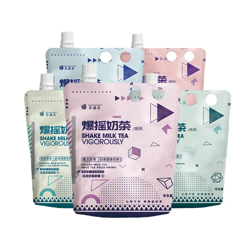 Фрукты, чайный коктейль, пузырьковый чай, китайский набор для быстрого приготовления чая Assam BOBA для ленивых