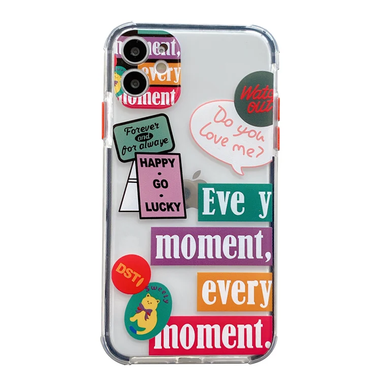 
Xx Tide Brand Sticker Cartoon Candy Color Design Cover for Iphone X/Xs Max 11 Pro Wholesale Mobile Phone Case 