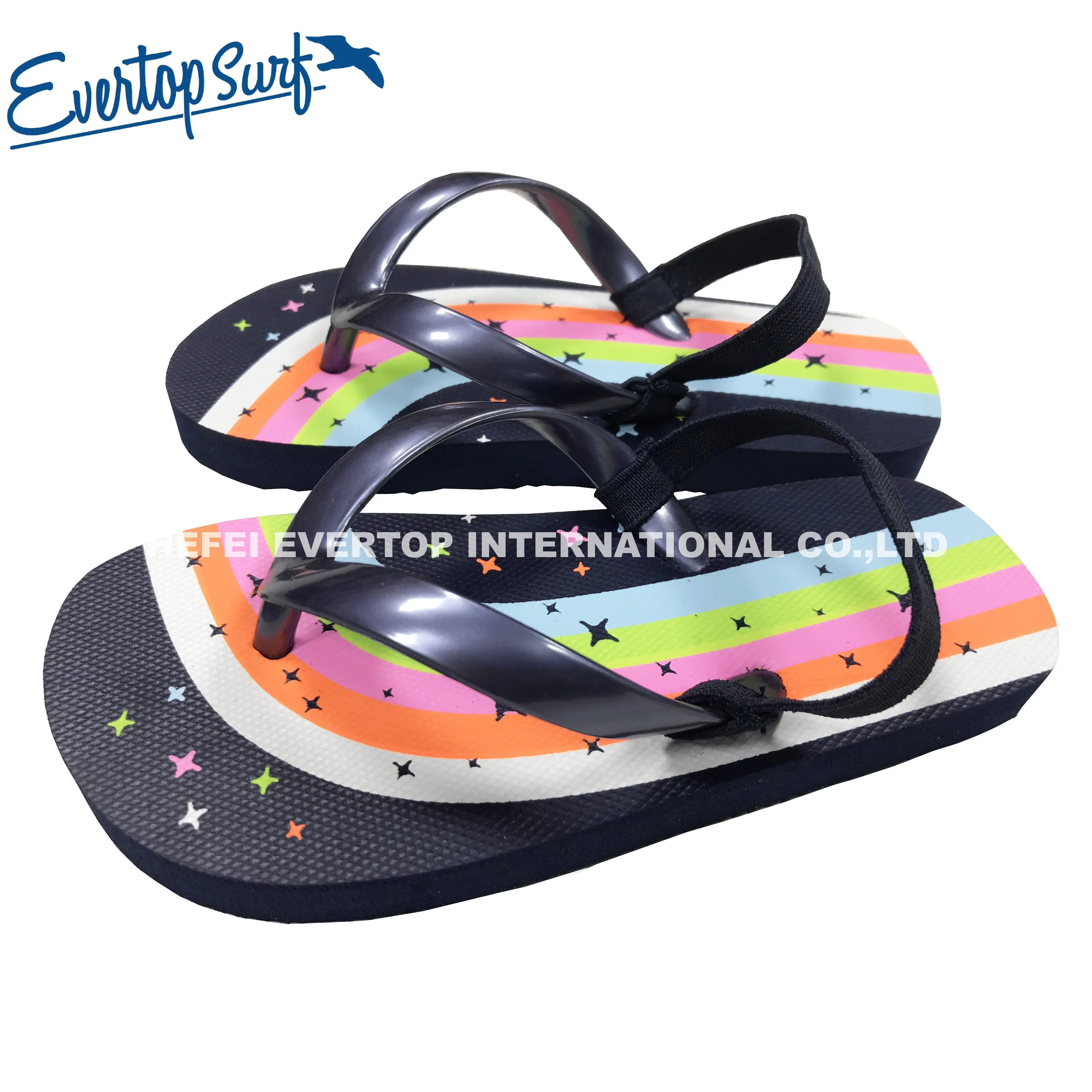 Limited Time Discount Polychromatic Cartoon Print Flip Flop For Kids Summer Flip Flop Fashion Beach Sandal Shoes