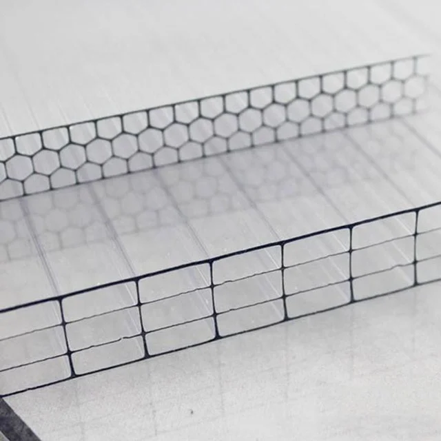 Прозрачный полый поликарбонатный лист