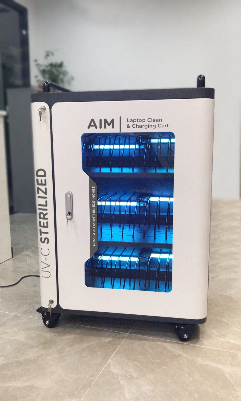 Y2 Power High quality 36 bay charging trolleys with universal AC power outlet Charging cart for laptop notebooks easy to move