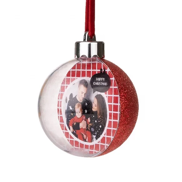 Рекламный Высококачественный орнамент на заказ, набор пластиковых рождественских шаров для украшения