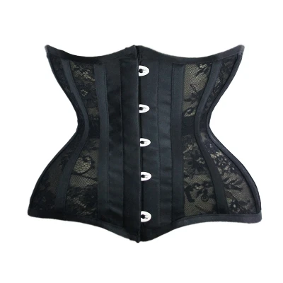 Women Shapewear Crop Top Corset Black Lace Corset Waist Trainer Slim Underwear Corset
