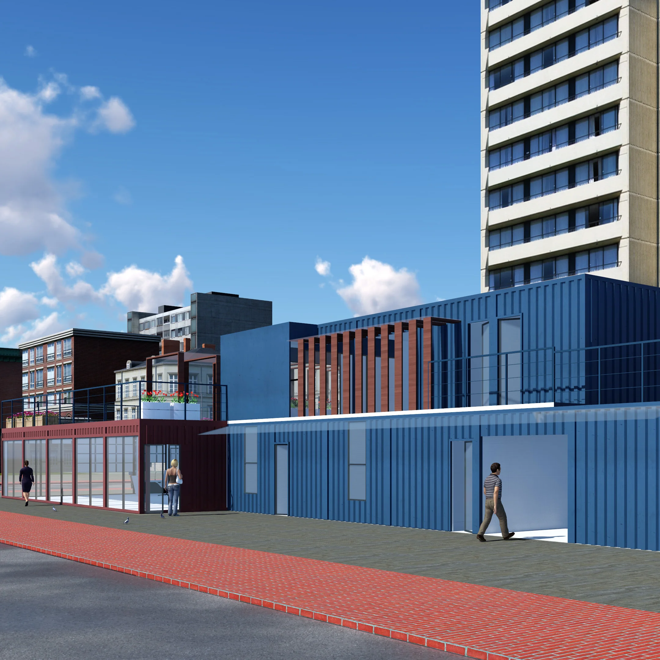 Guizu Full Furnished Container Office Building Prefab House Steel Structure container home modern Prefab House