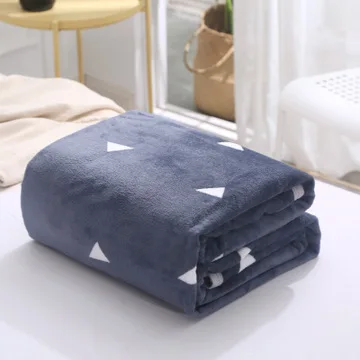Thick flannel clond ermine blanket student dormitory blanket wholesale single and double bedspread