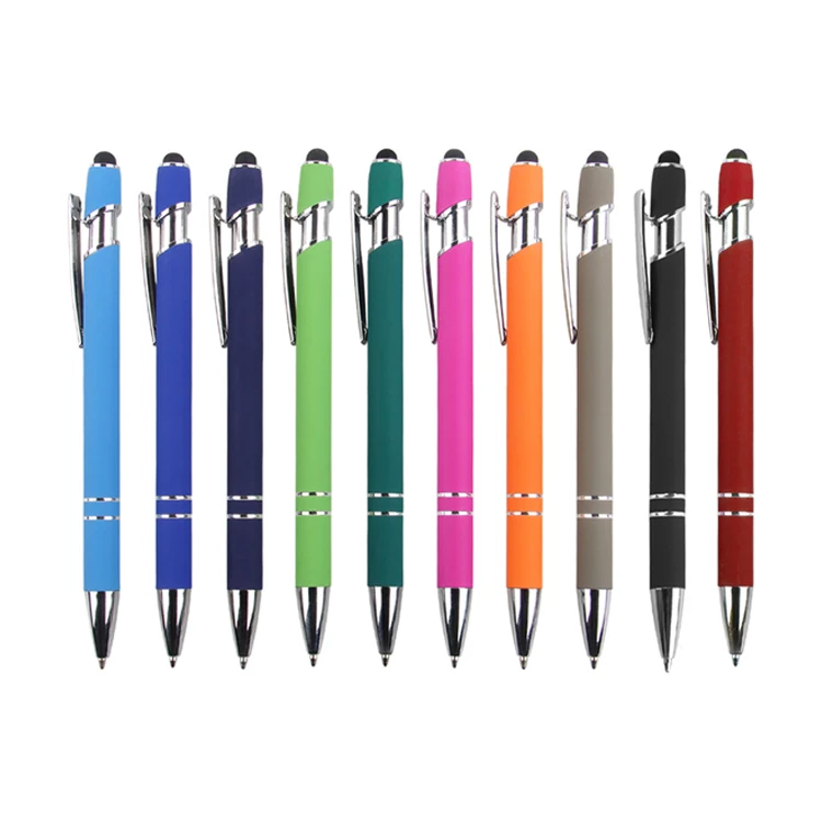 logo custom ballpoint pen business student gift engraving pattern metal ballpoint pen