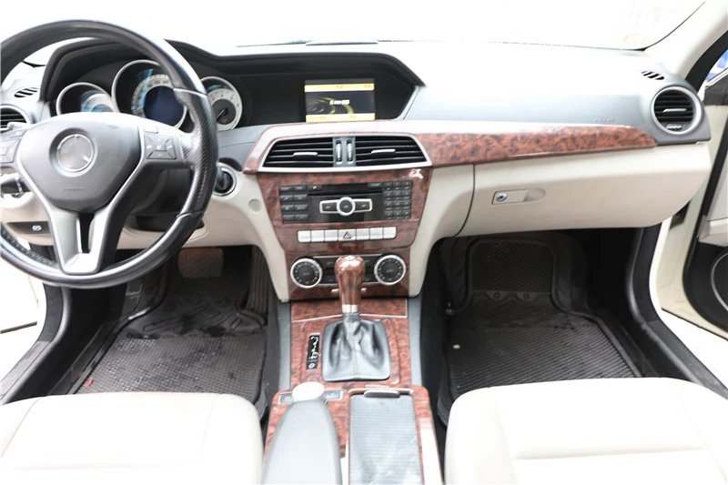 Аксессуары для салона автомобиля под дерево mercedes benz c класс 2011 2012 2013 w204 c180 260 редуктор стеклоподъемник комплект
