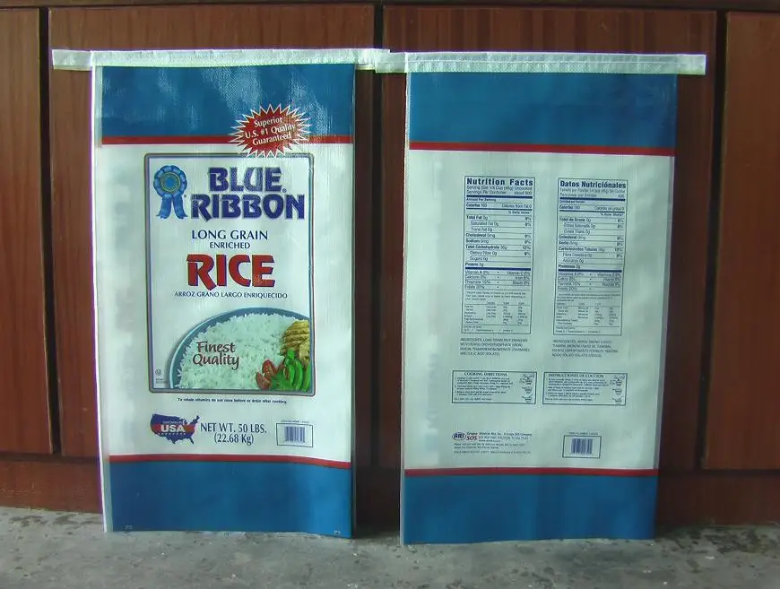 China pp woven 25kg 50kg rice flour grain animal feed big capacity bag