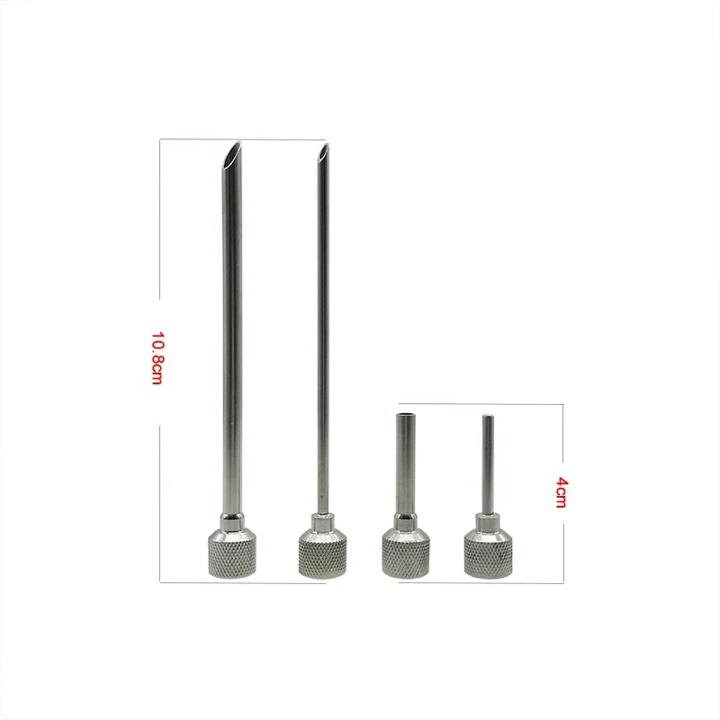 Set of 4 Stainless Steel Injector Tips for Whipped Cream Dispenser