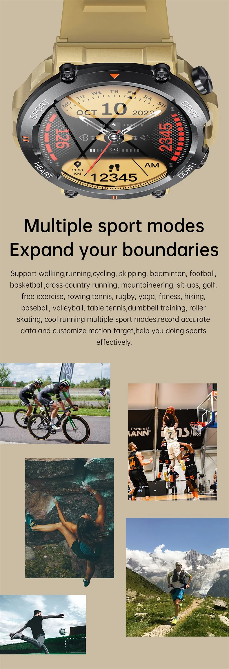 K56 PRO Smart Watch for Men 400mAh Long Standby 1.39 inch 360*360 HD Screen Heart Rate Outdoor Sports Smartwatch (5).jpg