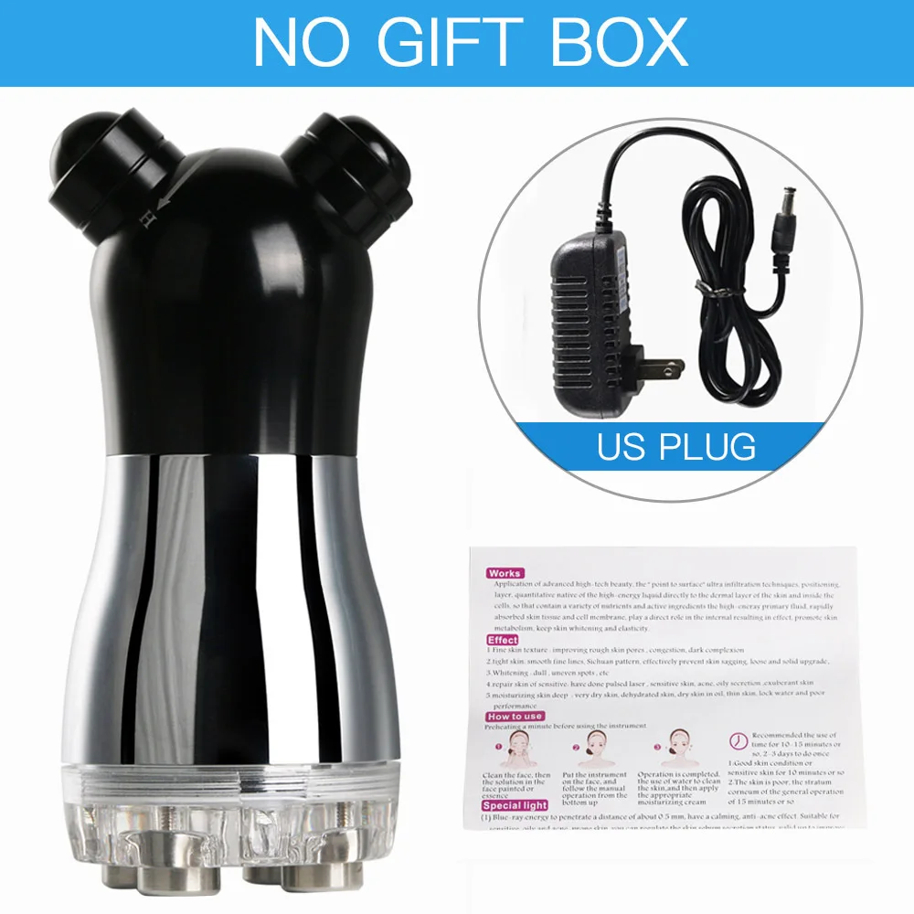 Micro Current Beauty Machine Face Lifting Light Therapy Massager Skin Rejuvenation No-Needle Mesotherapy Device