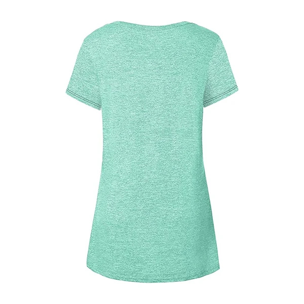 Custom sport personnalised womens crop t shirt logo party casual t-shirt 100% green