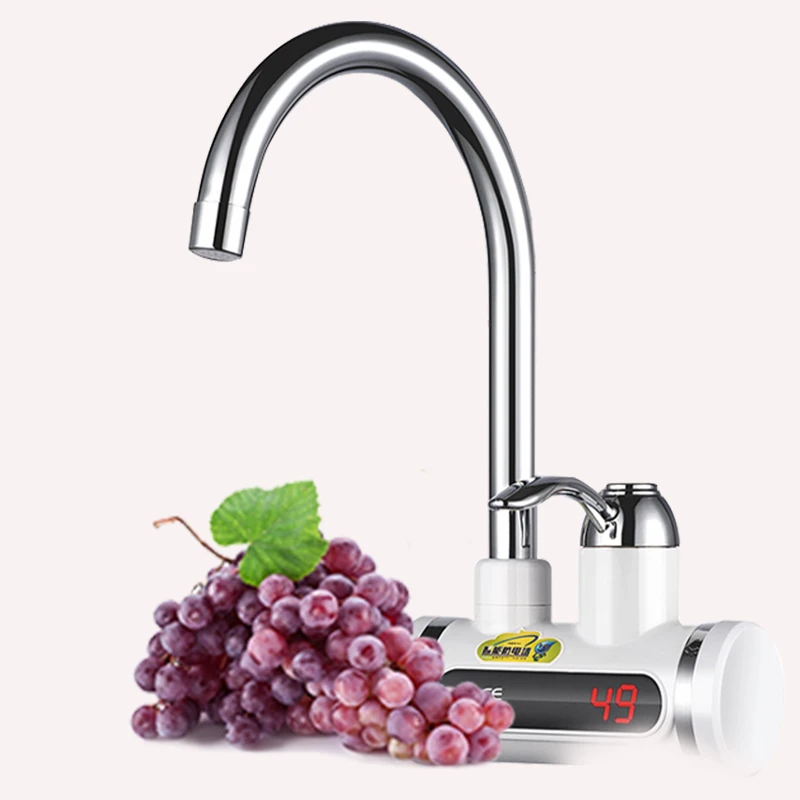 MUDCE 220-240v 3000w Economical Instant Tap Heater Led display ABS Plastic Instant Electric Hot Water Heater Tap Heating Faucet