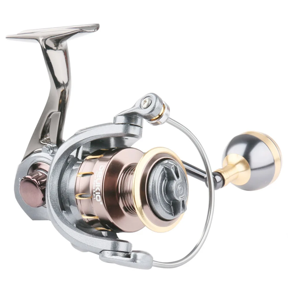 Deukio Fishing Tackle Sw2000-7000 Series Gapless Spinning Reel All Metal Long Distance Casting Lure Fishing Reel