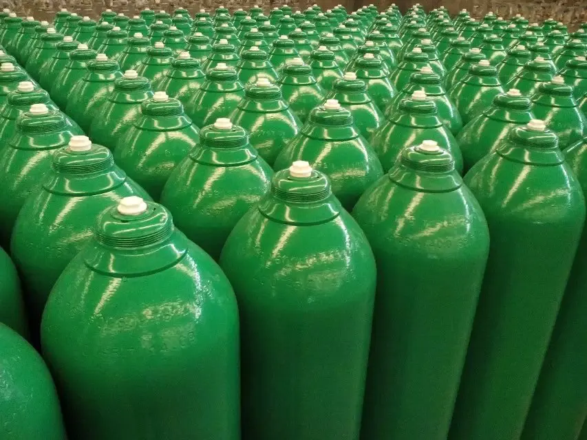 Big Size 40L 50L ISO Standard Oxygen Gas Cylinder For Industry And Medical