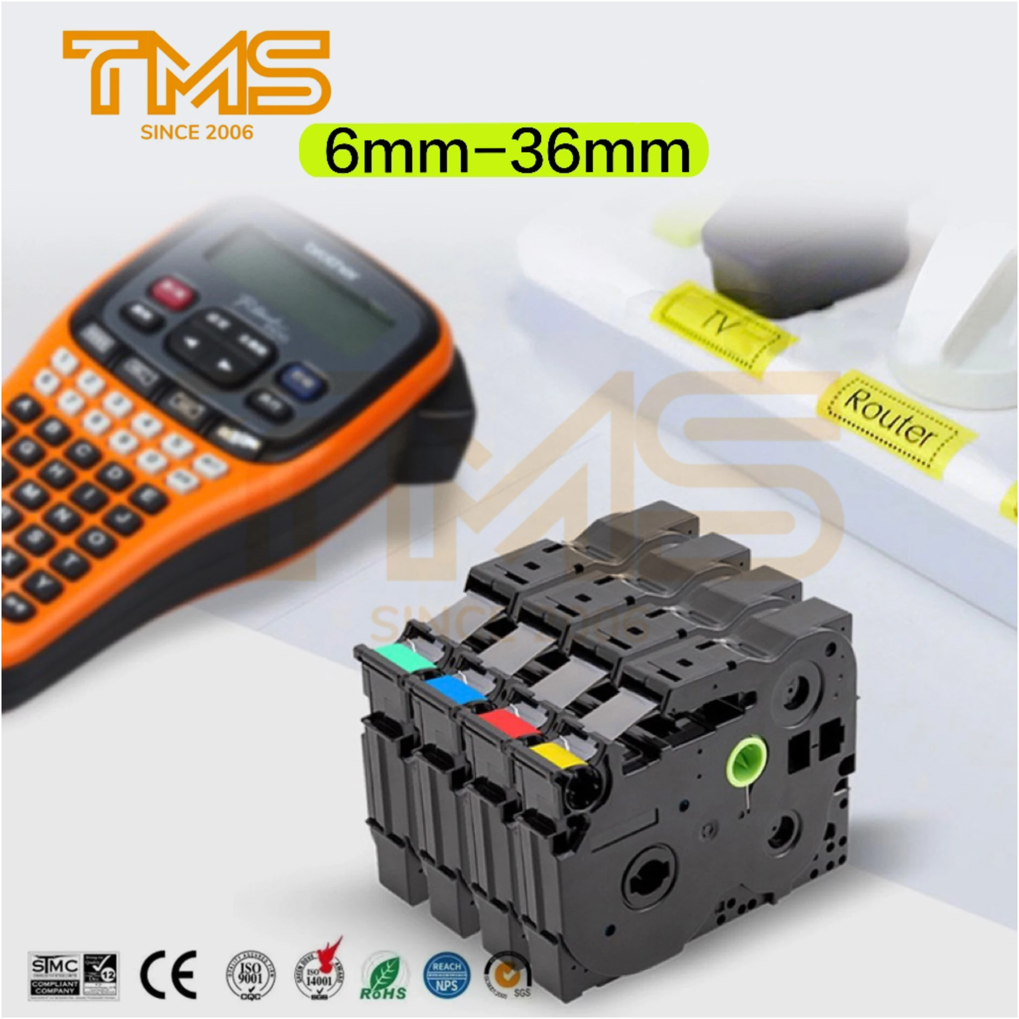 TZe 651 Tze-651 24mm for Brother Label Tape PTE  1090 PT7600 2700 1650 2730 Label Tape Compatible Brother label tape Brother tz