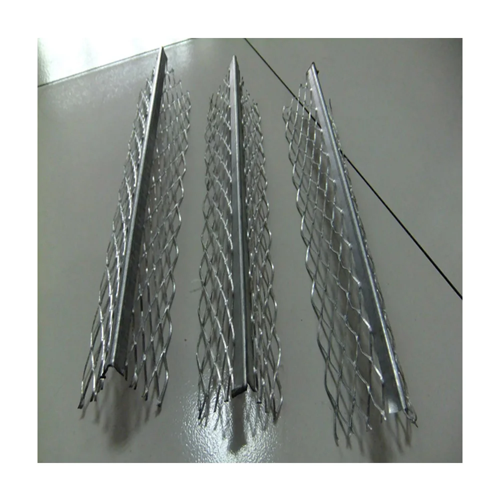 Drywall plastering galvanized steel expanded angle corner bead