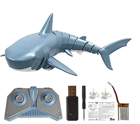 Huiye Amazon hot selling 2.4G rc swimming shark remote controlled  shark toy