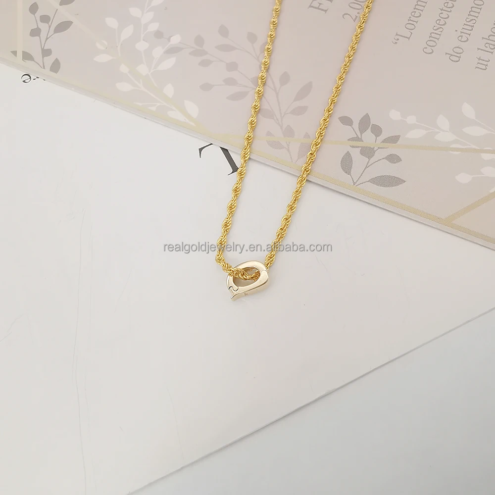 Genuine 14K Solid Gold Jewelry Clasp Pendant Charms Customized Jewelry Findings Connector Charms in Real Gold