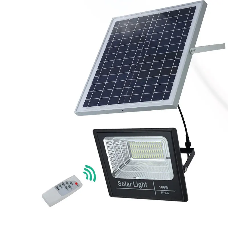 Светодио дный Солнечный Прожектор Светильник 200W 2200LM IP65 50000H с пультом дистанционного управления