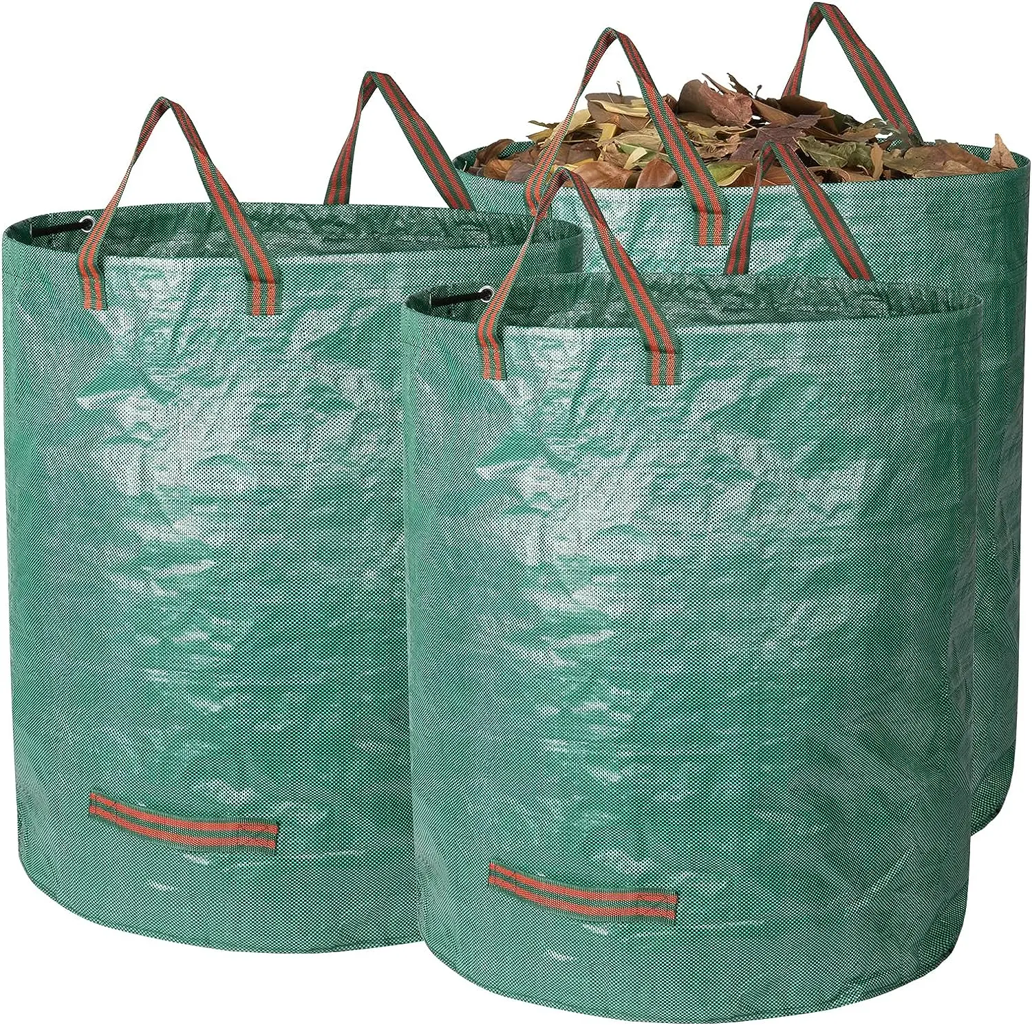 Dandelion Reusable Garden Waste Bags With 4 Handles,Lawn Pool Garden Heavy Duty Waste Bag For Loading Leaf,Trash,Yard Waste Bags