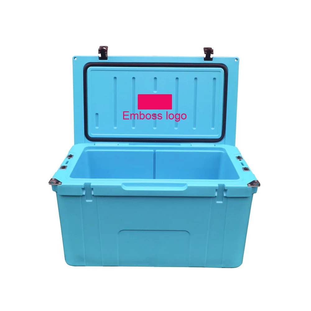 big custom 78QT rotomolded beer camping cooler box for hunt bear resistance Ningbo factory