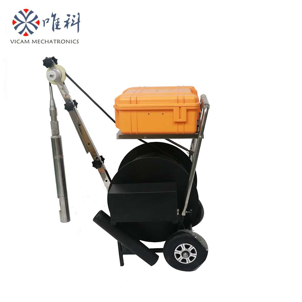 Vicam Mectronics V10-BCS borehole camera 500m cable dual borewell inspection camera
