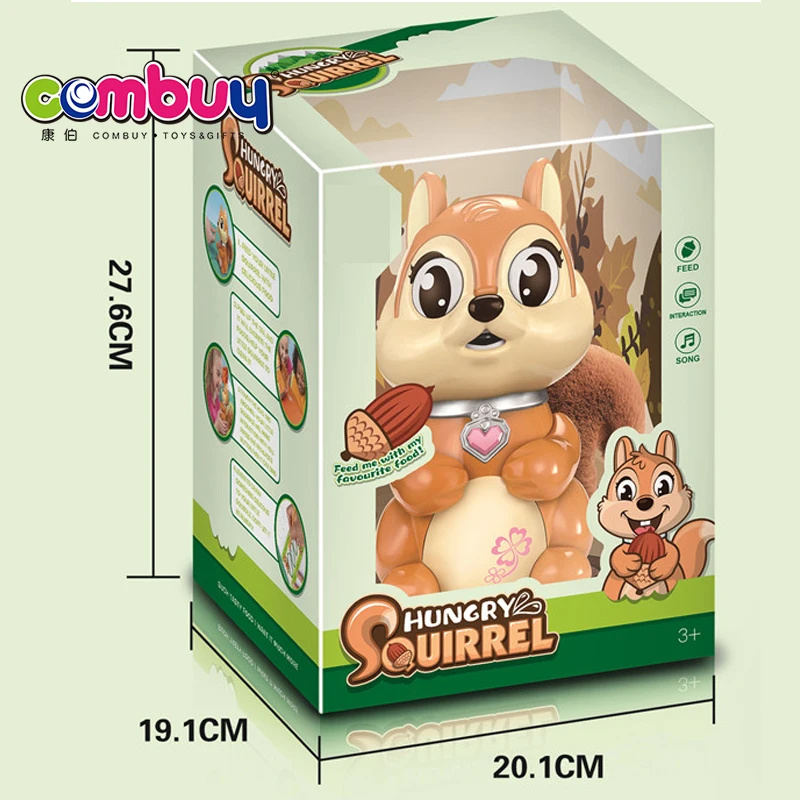 Birthday present story smart feed squirrel rabbit partner kids toys animals