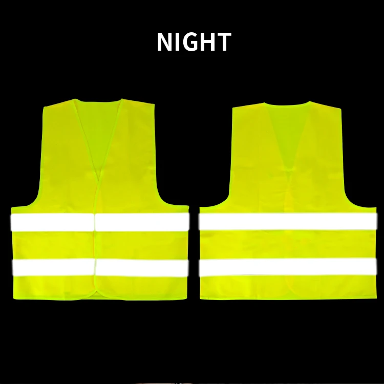 VCANFASHION customizable logo outdoor worker night safety construction high quality reflective vest