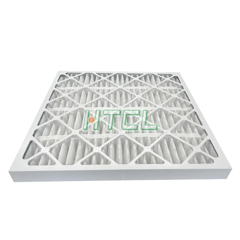 Hot Sale ABS Plastic Frame Pleated AC Furnace Air Filter Replacement For HVAC Systems