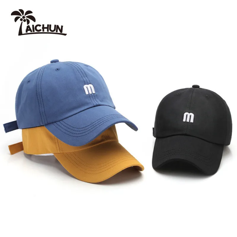 
2021 Fashionable Plain Black Blank Satin Lined Mens Kids Distressed Customized Baseball Caps 