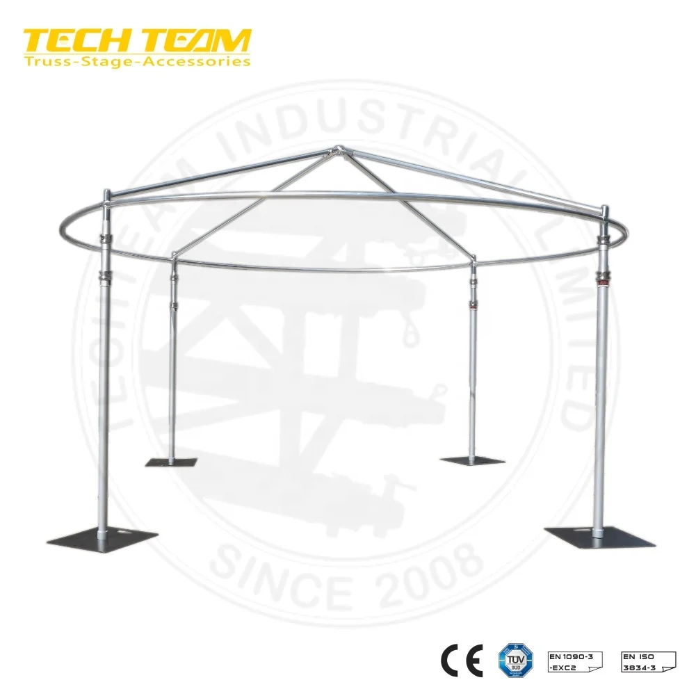 Exhibition Booth Aluminum Stand Backdrop Adjustable Size Pipe and Drape