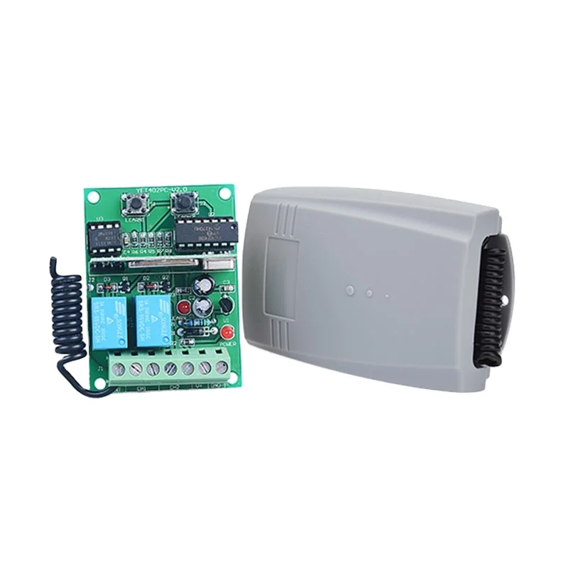 Универсальный пульт дистанционного управления YET402PC, 12 В, плата передатчика, приемник для барьера