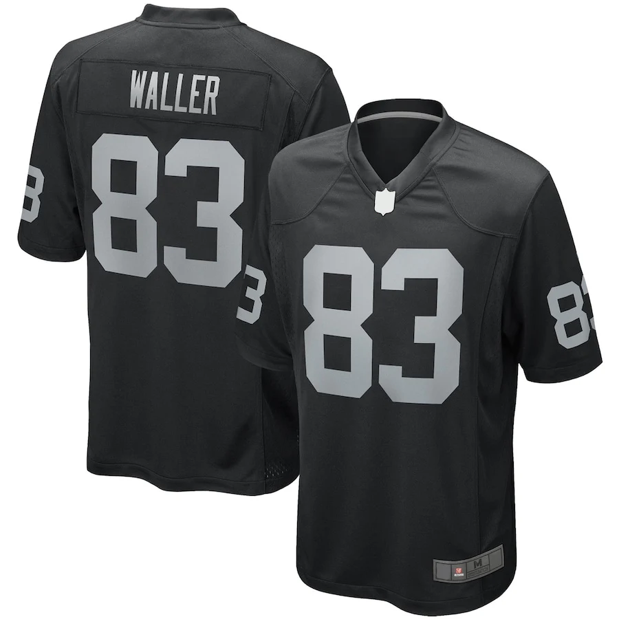 China Customize RAIDERSS Team Sport Wear Plain WOODSON #24 MALLER #83 Jerseys American Football Uniforms Set