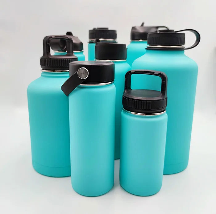 Оригинальные бутылки для воды с широким горлом, Спортивная вакуумная фляжка, Экологически чистая бутылка из нержавеющей стали, в наличии