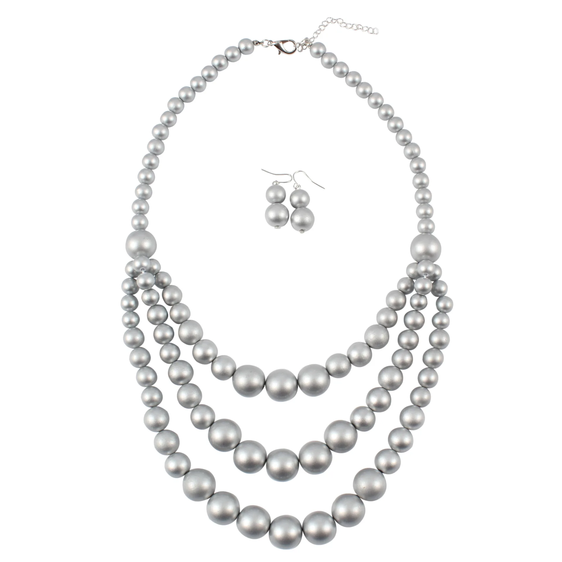 LUOXIN Fashion Women Jewelry Sets Long Multi layer Imitation Pearl Necklace