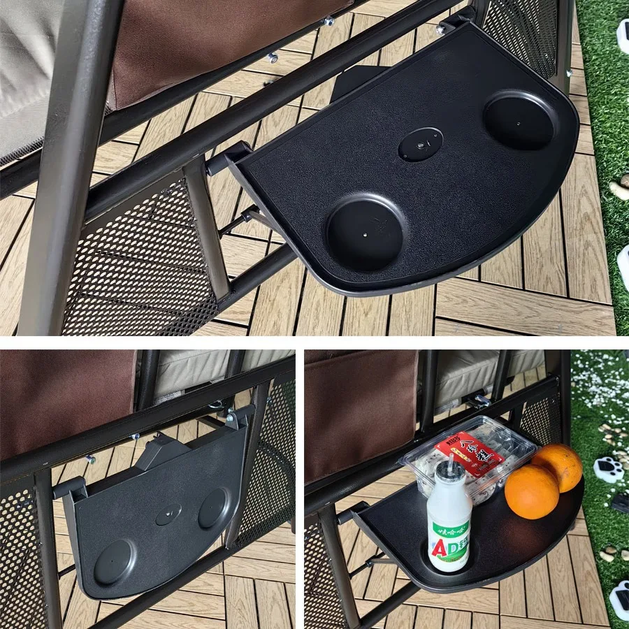 comfortable outdoor hotel furniture movable rattan sofa double seat,swinging garden patio wicker swing chair