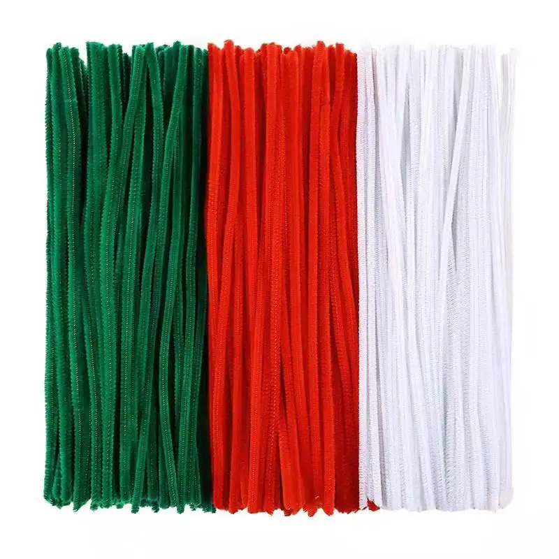 Hot sale  6mm x 12 inch Colorful Art Craft Chenille Stem Pipe Cleaners  Diy handcraft Children Education Toy