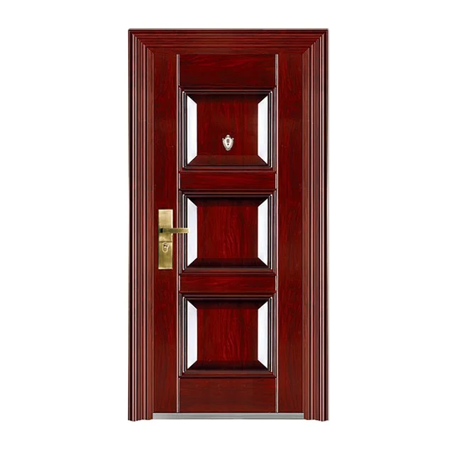 
Yongkang factory Iron Front Metal Security Door with Honeycomb Door 