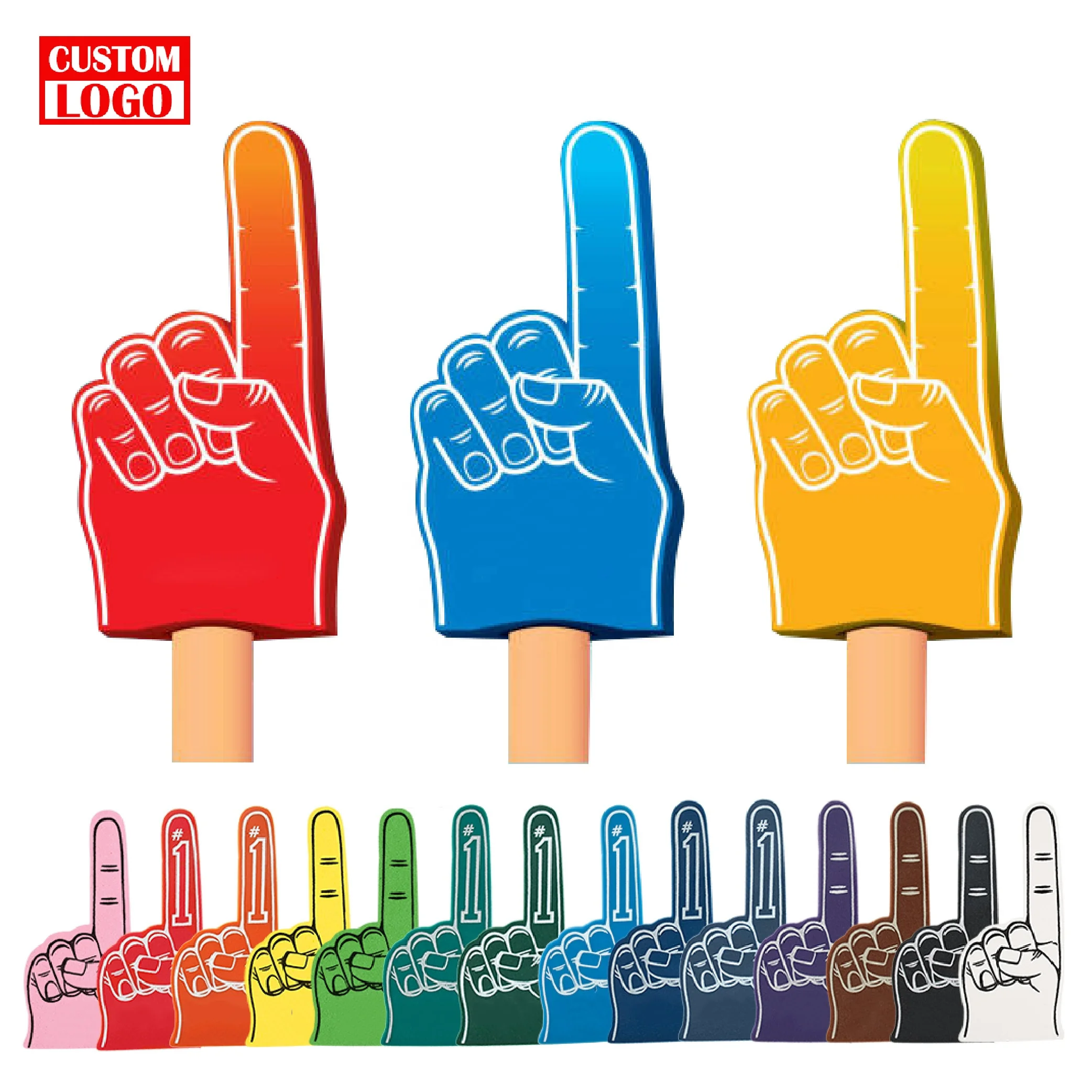 Custom Foam Hand Pointing Finger Fan Baseball Foam Hand Big Sponge Foam Finger