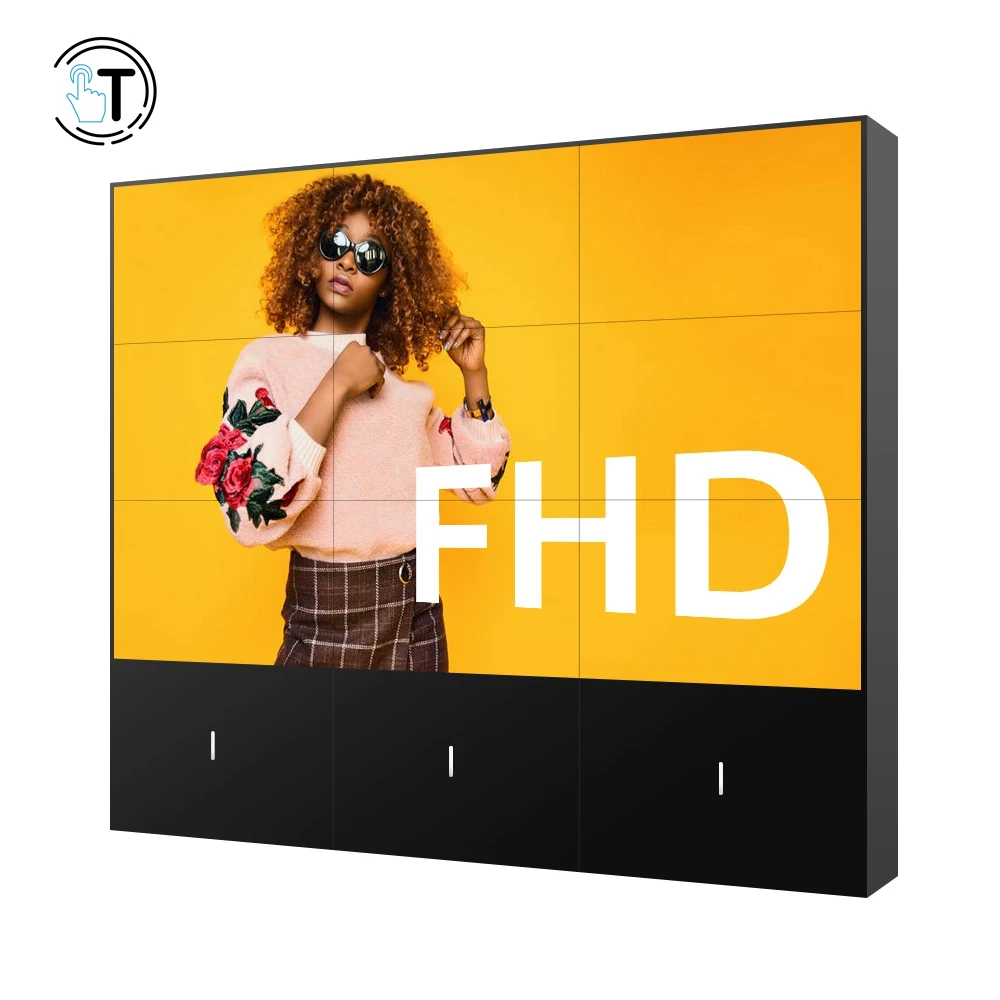 Шоковой заморозки дешевые 46 49 55 65 дюймов 4k цена Крытый 2x2 3x3 панель HD LCD экран дисплей видео