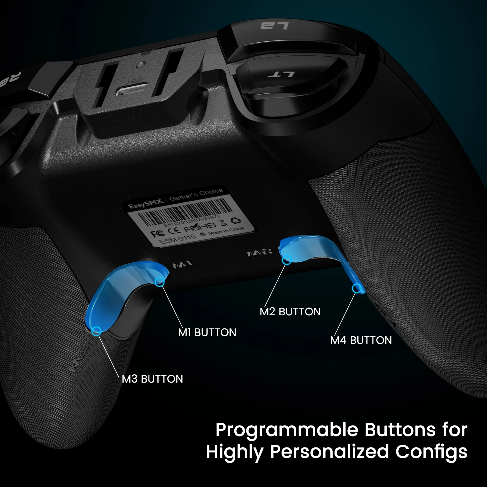 Лучшие продажи в ПК игровые контроллеры EasySMX ESM-9110 беспроводные джойстики геймпад с 2 4 г USB-ключ для PS3 TV BOX
