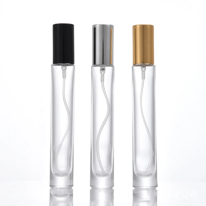 Homay  mini glass tube 5ml 8ml 10ml 15ml clear perfume spray glass bottle with  sprayer pump