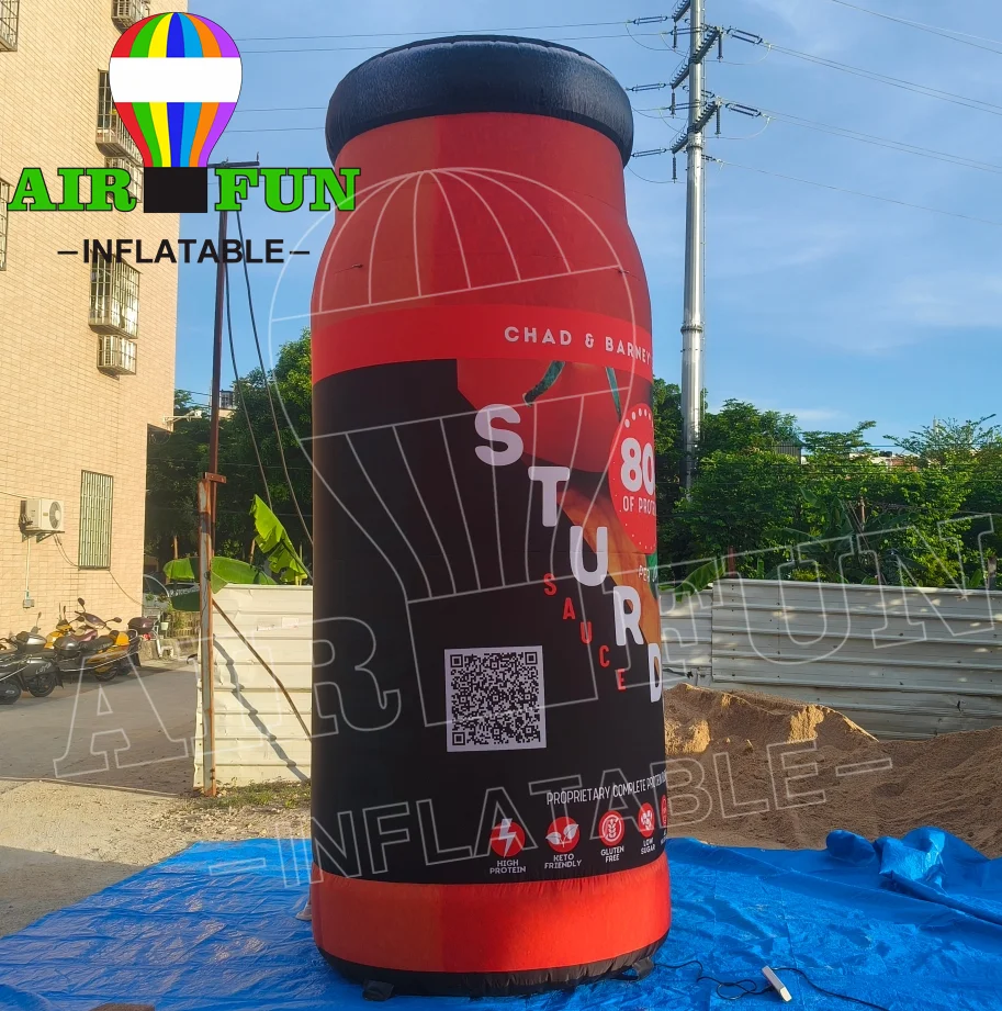 AIRFUN Advertising inflatable bottle balloon, giant inflatable water bottle replicas for sale