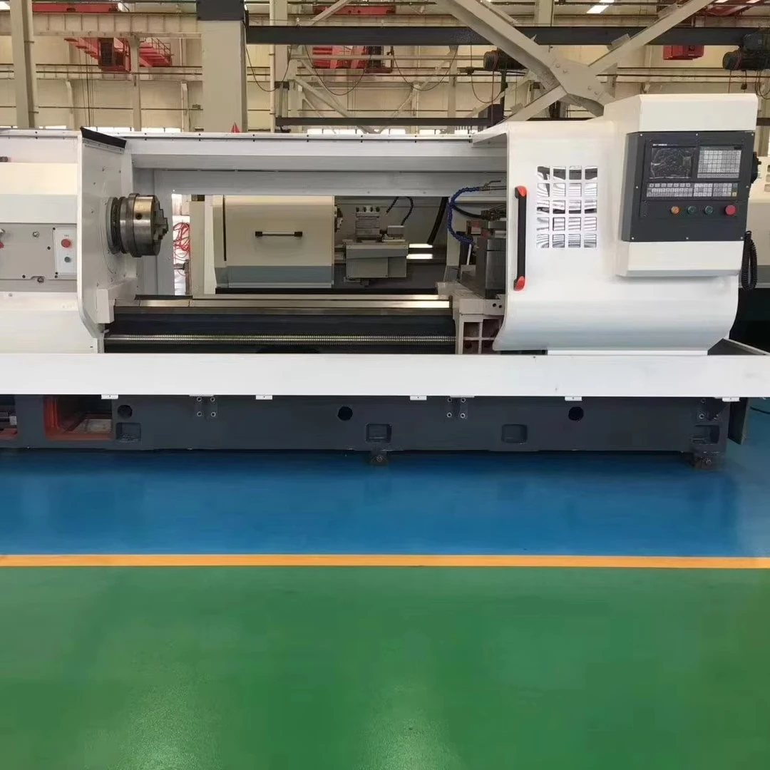 Precision Shafts Cnc Lathe Machine With Atc Flat Bed Cnc For Different Material