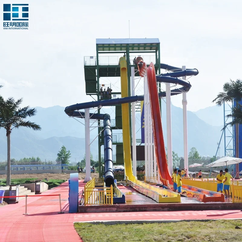 Commercial Outdoor Water Park Adult Water Slide Big Fiberglass Swimming Pool Water Slide